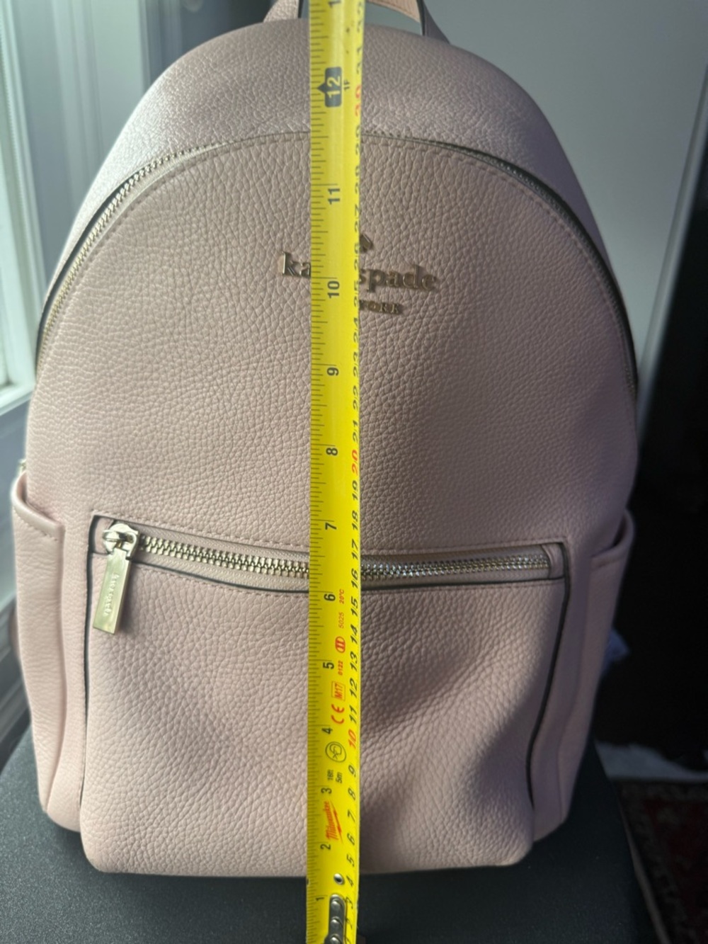 kate spade Pale Blush Pebbled Leather Mini Backpack